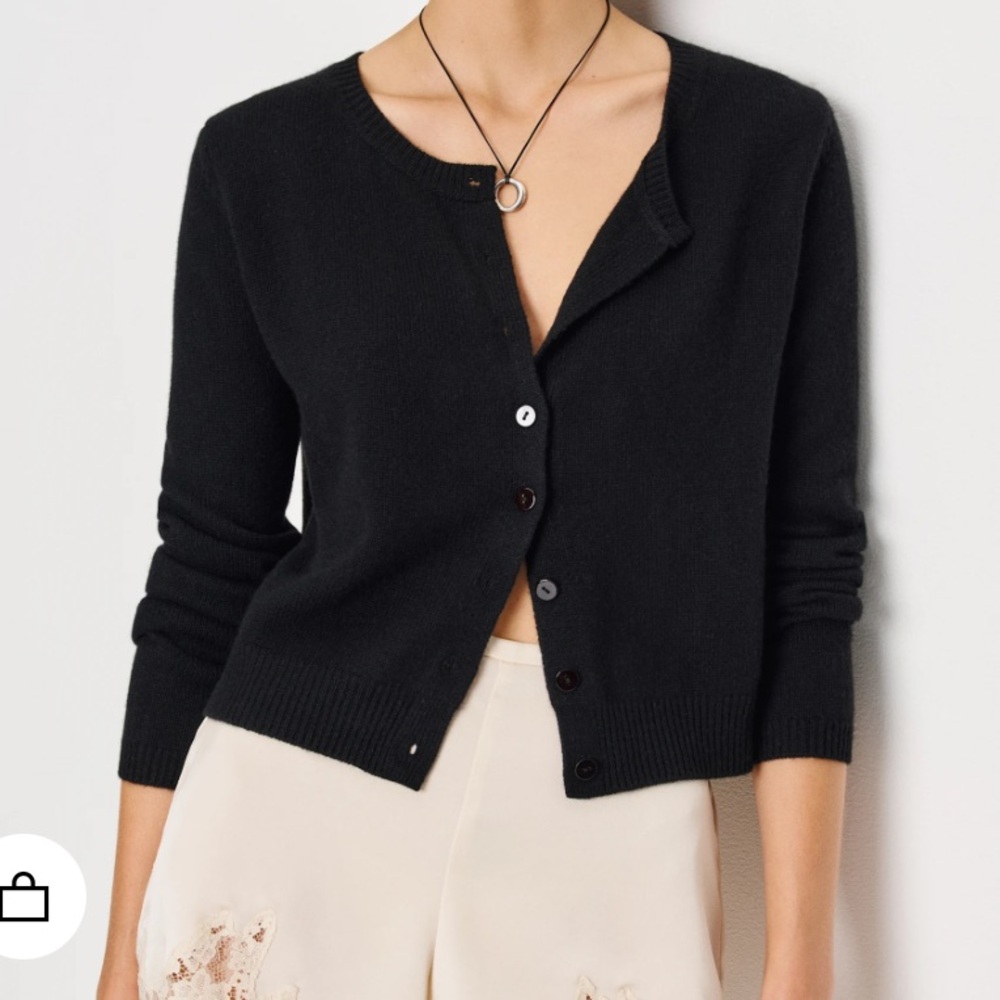 reformation clara cashmere cardigan size xs